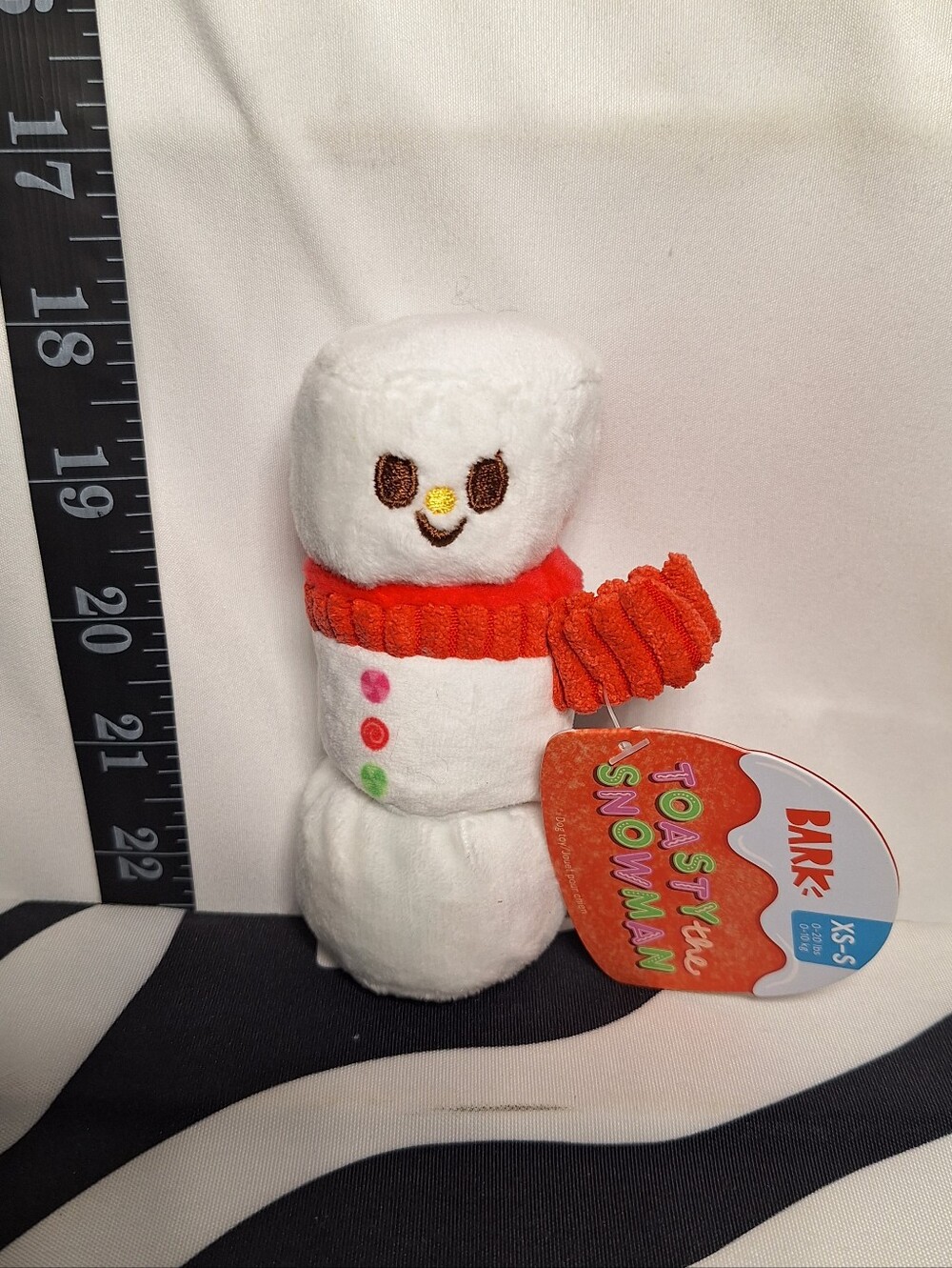 NWT Bark Toasty The Snowman Dog Toy XS-S
